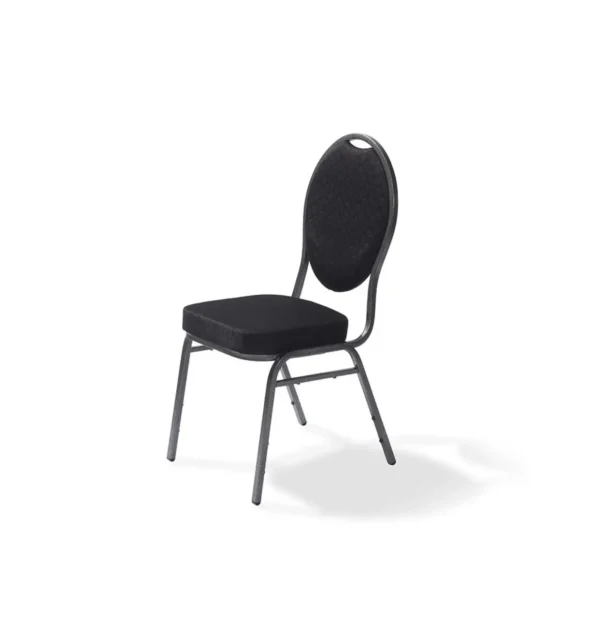 Luxe stoel (gestoffeerd zwart)