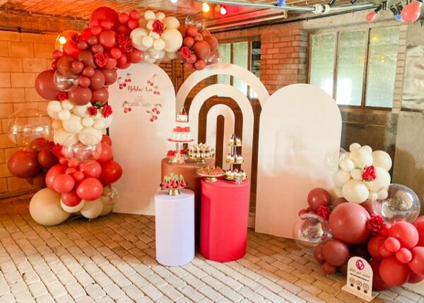 Backdrop met ballon decoratie