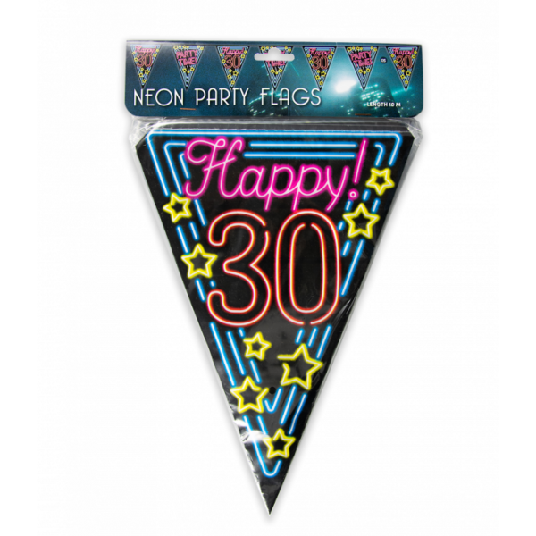 Vlaggenlijn 30 jaar neon
