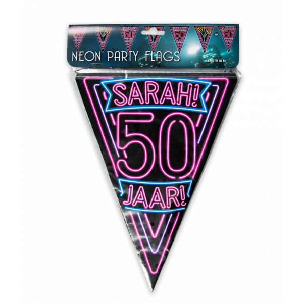 Vlaggenlijn 50 jaar Sarha neon