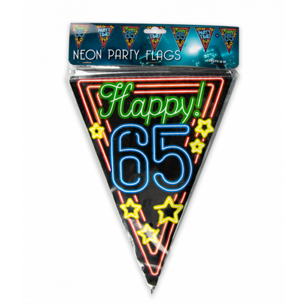 Vlaggenlijn 65 jaar neon