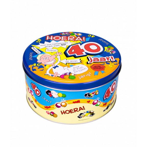 Snoeptrommel 40 jaar man