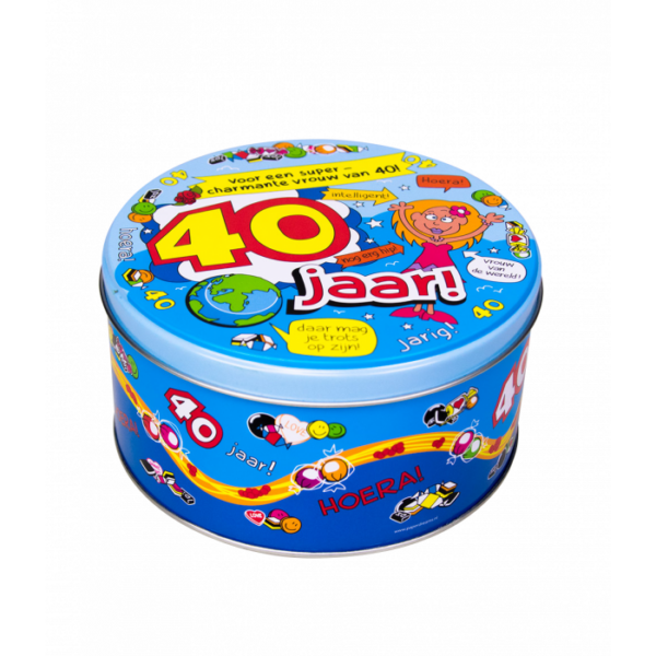 Snoeptrommel 40 jaar vrouw