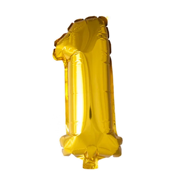 Cijferballon 41cm - goud 1