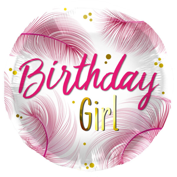 Birthday girl Folieballon 45 cm