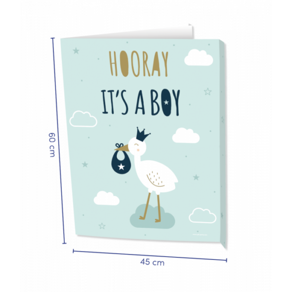 Raambord its a boy ooievaar