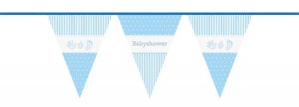 Vlaggenlijn baby shower 10m ( jongen)