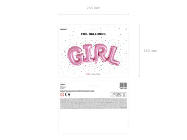 Girl Folieballon - Afbeelding 2