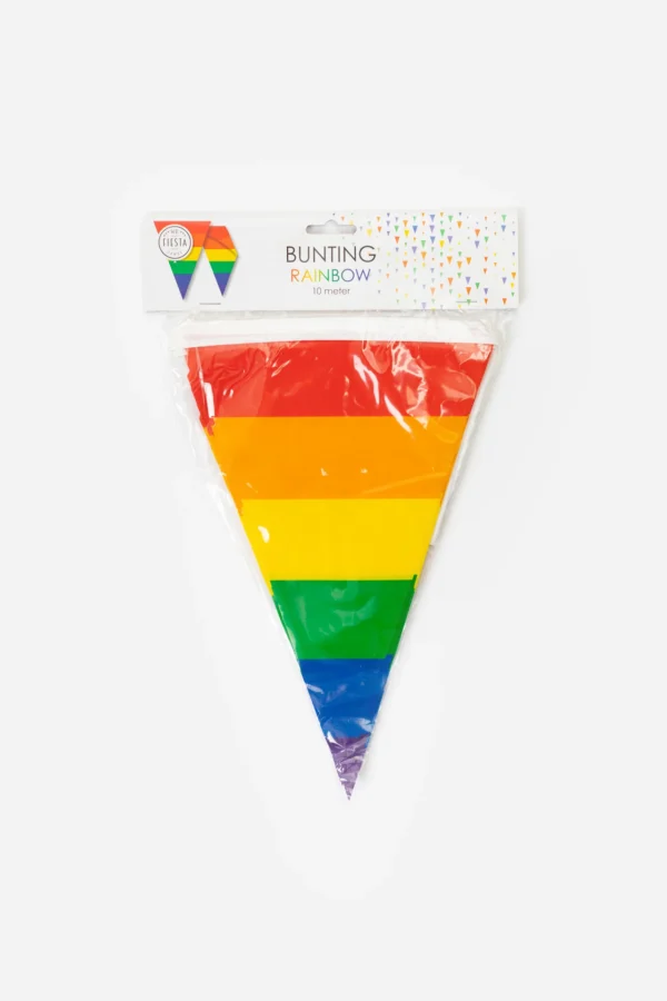 Rainbow vlaggenlijn 10 meter - Afbeelding 2