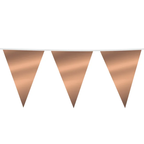 Metallic rosé gold vlaggenlijn 10 meter