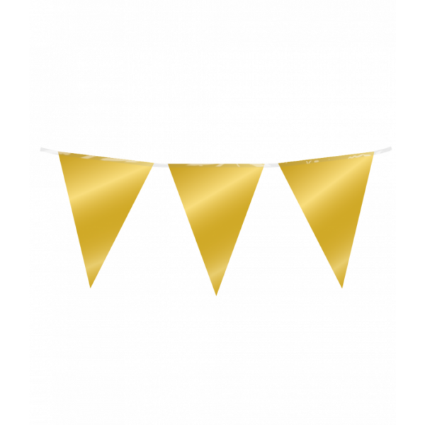 Goud vlaggenlijn 10 meter