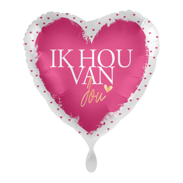 Folieballon ik hou van jou 43 cm
