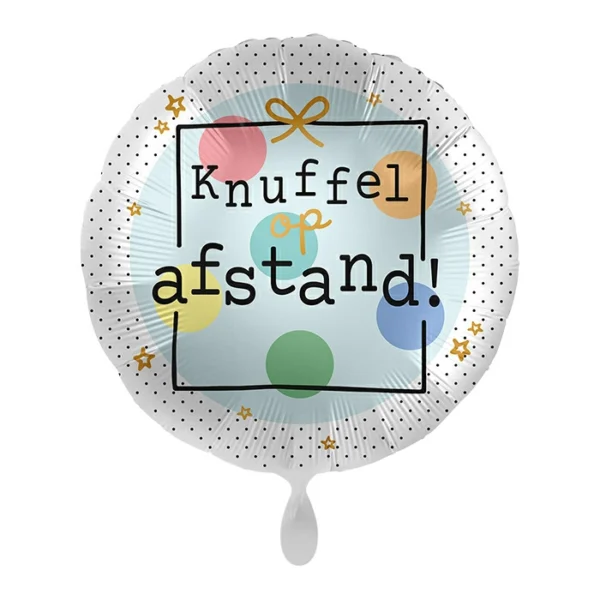 Folieballon knuffel op afstand 34 cm