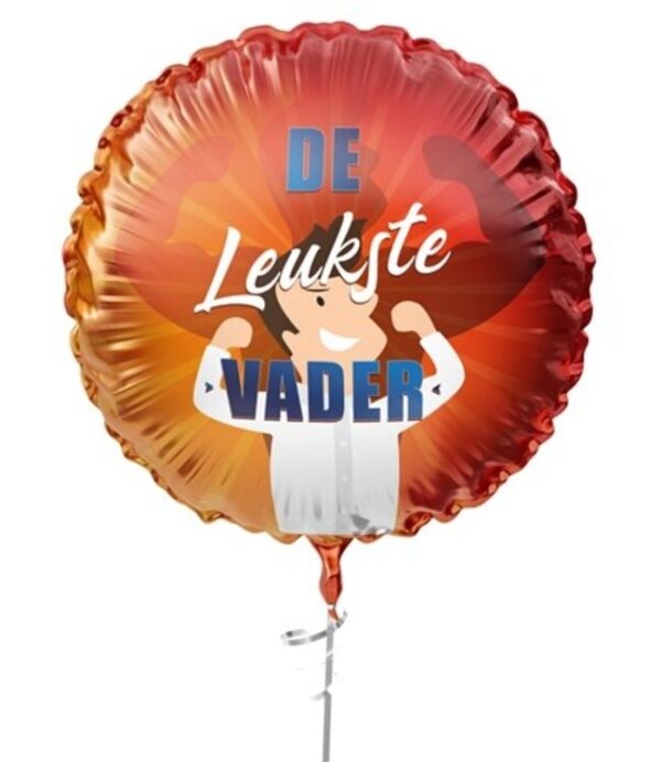 Folieballon de leukste vader 45 cm