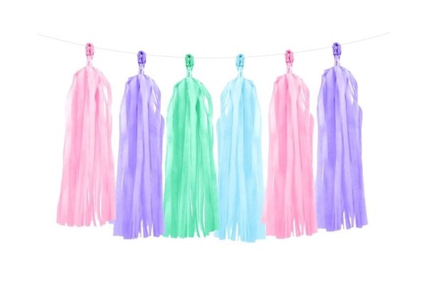 Tassel Garland - Pastel Colors - 2m