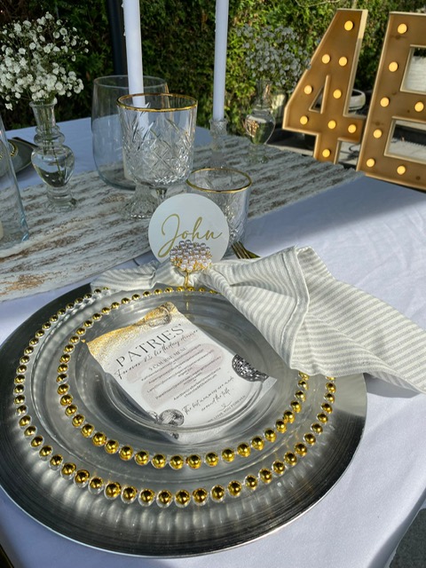 Gepersonaliseerde naam / menu / bedank kaartjes - Afbeelding 3