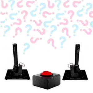 Confetti shooter set van 2 incl. lanceerknop