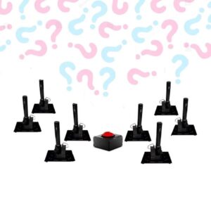 Confetti shooter set van 8 incl. lanceerknop