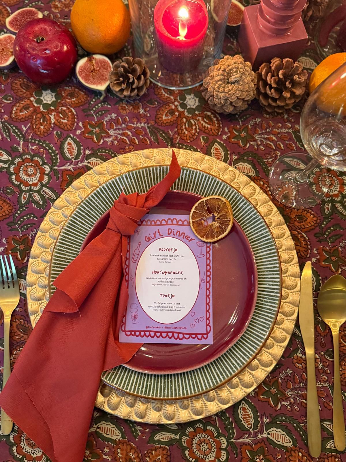 Gepersonaliseerde naam / menu / bedank kaartjes